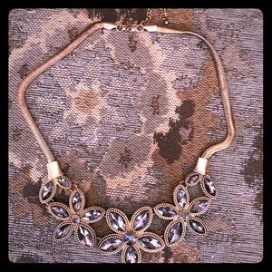 Jeweled flower necklace